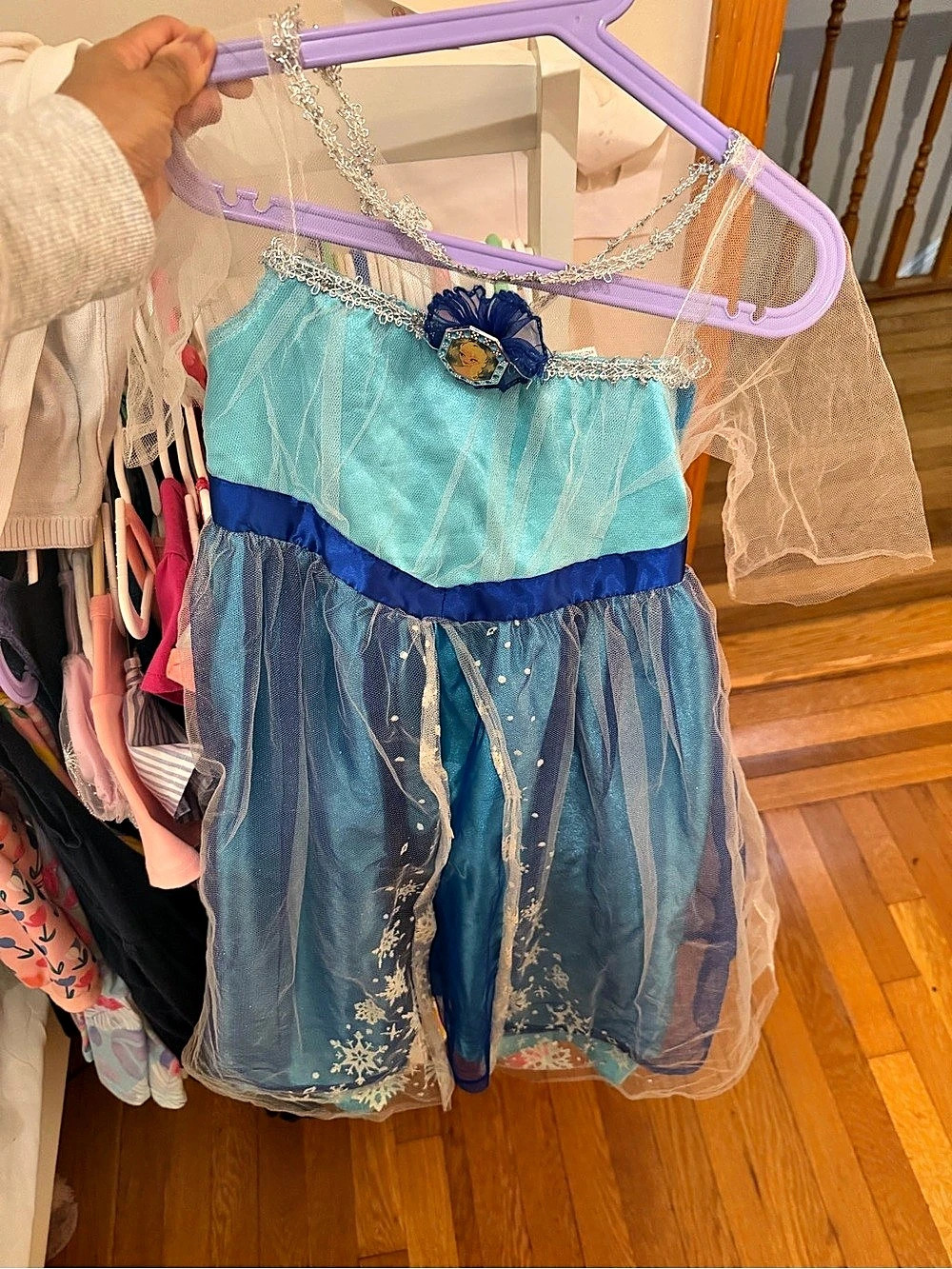Disney Frozen Elsa Costume Dress Blue & Purple